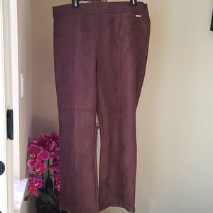 NWT XL Andrew Marc faux suede pant
